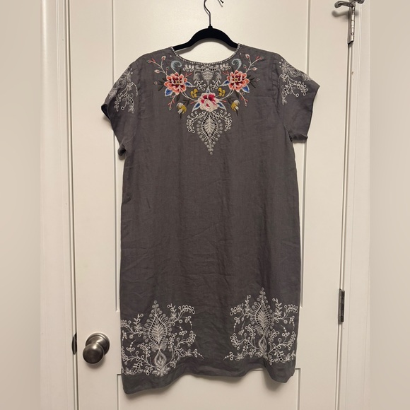 Johnny Was Assa Linen Tunic Dress M - Picture 5 of 6